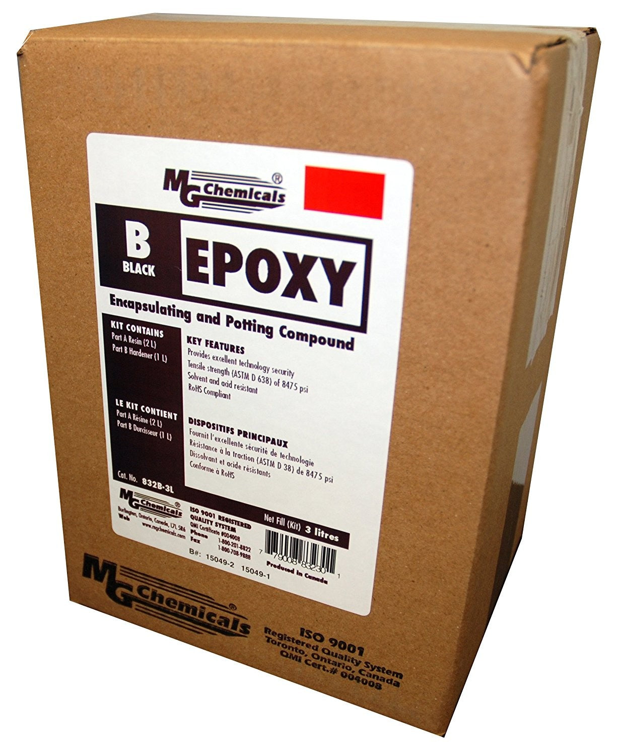 MG Chemical 832B-60L Black Epoxy, Encapsulating & Potting Compound, 60 L Discount