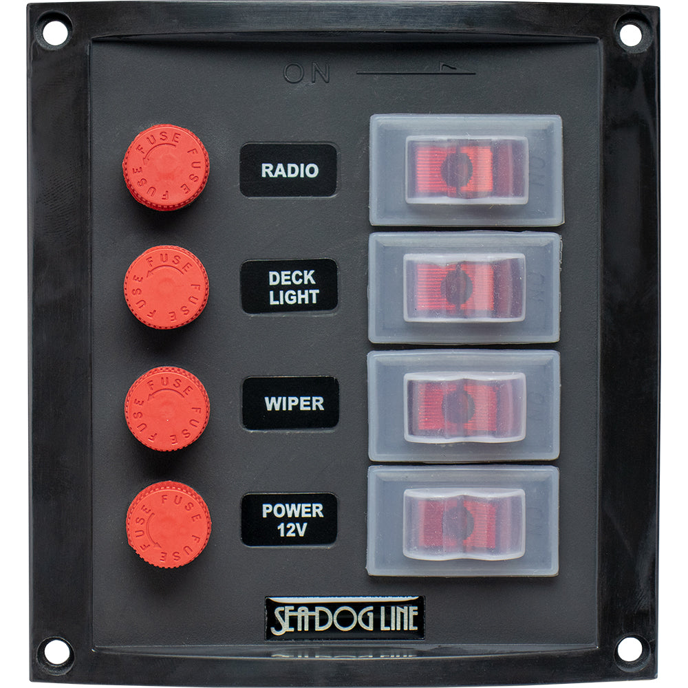 Sea-Dog Splash Guard Switch Panel Vertical – 4 Switch [424016-1] Discount