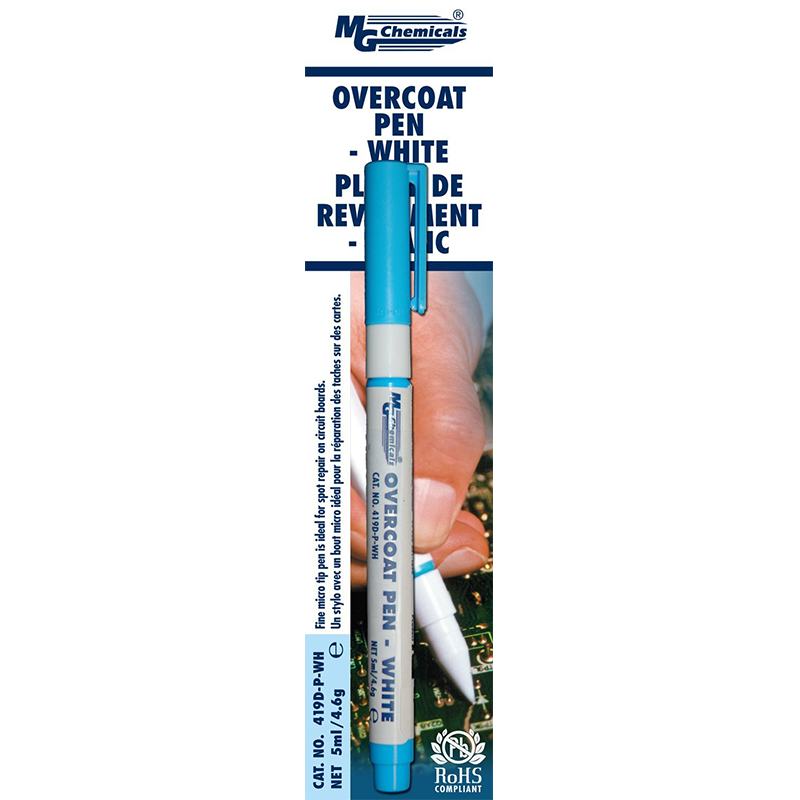 Mg Chemicals 419D-P-WH Black Overcoat Pen Discount