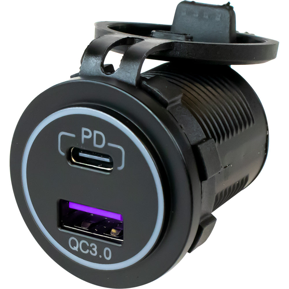 Sea-Dog USB 3.0  USB-C Power Socket w/Out Light [426510-1] Sale