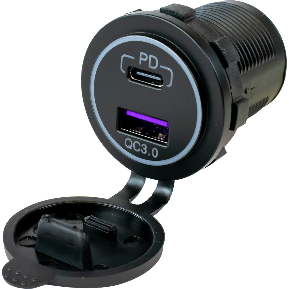 Sea-Dog USB 3.0  USB-C Power Socket w/Out Light [426510-1] Sale