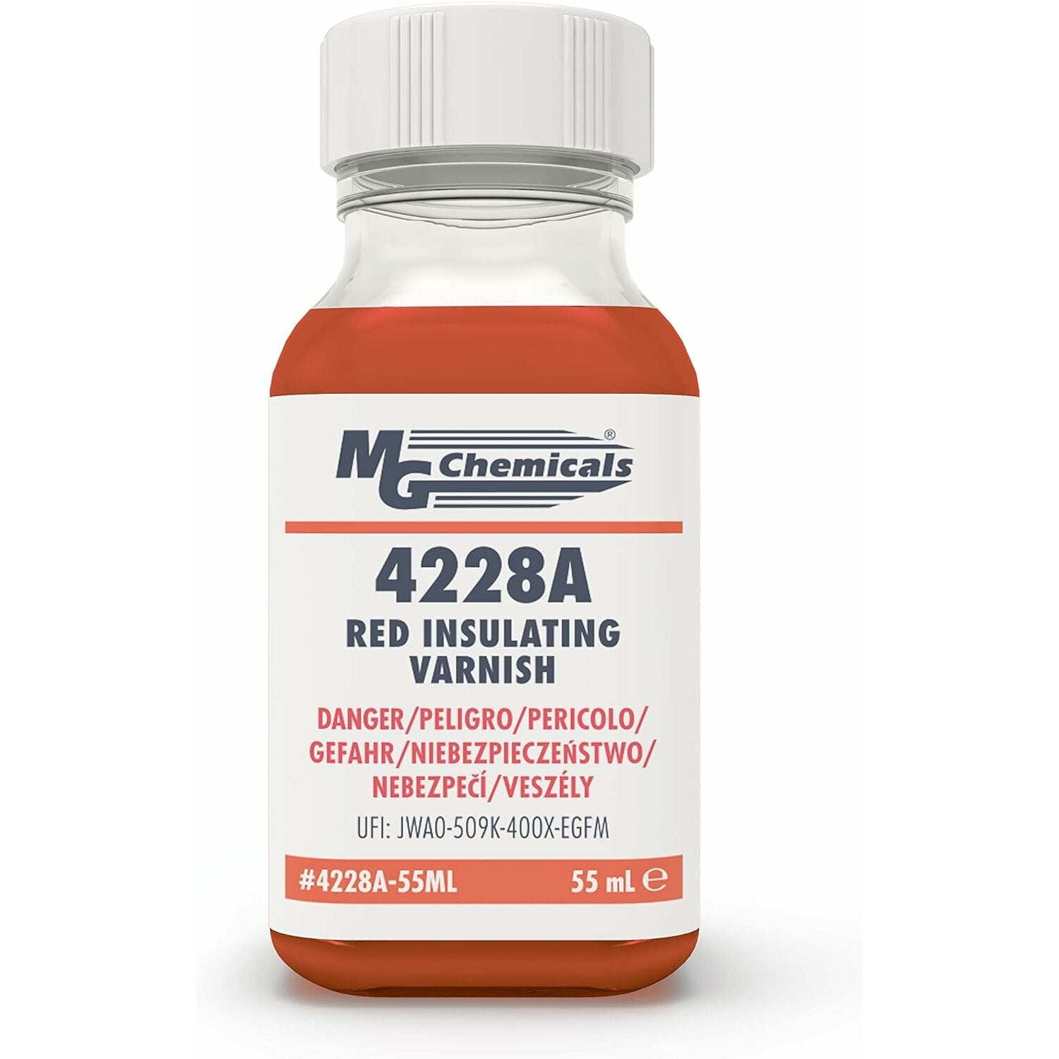 MG Chemicals 4228A-55ML Red Insulating Varnish, 55 mL Hot on Sale