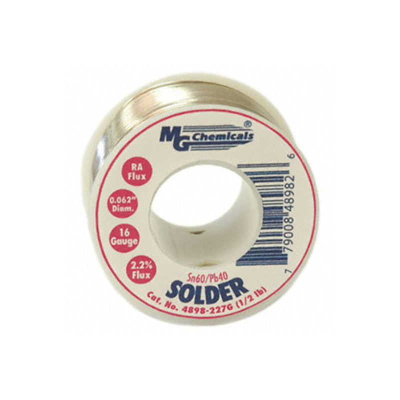 MG Chemicals 4898-454G Sn60/Pb40 Rosin Core Leaded Solder, 0.062″ Diameter, 1 lbs Spool Online now