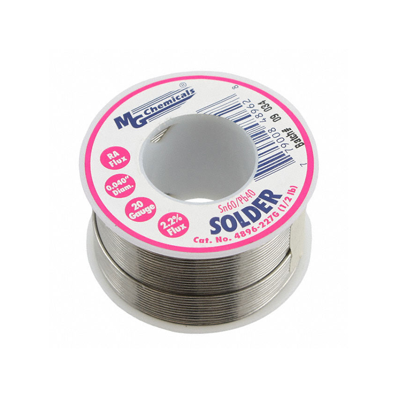 MG Chemicals 4896-227G Sn60/Pb40 Rosin Core Leaded Solder 0.04″ Diameter 1/2 lbs Spool Hot on Sale