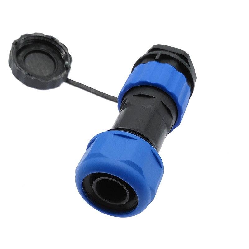 SP20 corrugated pipe IP68 waterproof connector 1/2/3/4/5/6/7/9/10/12/14Pin plug power cable connector Online now