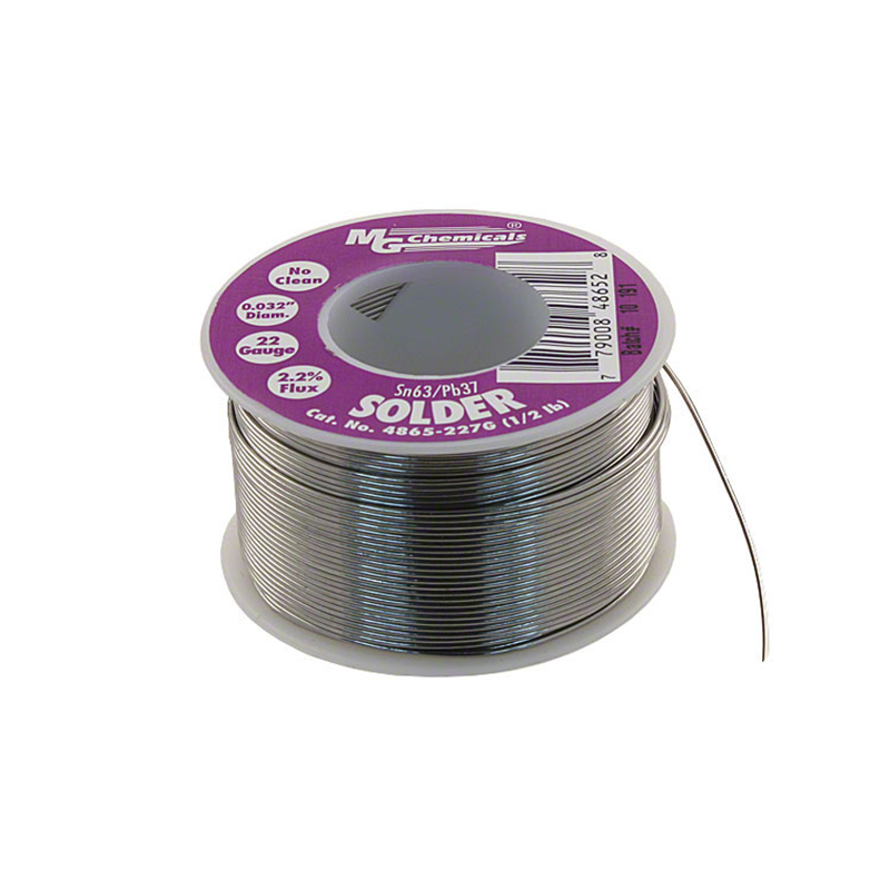 MG Chemicals 4865-227G 4860 Series Sn63/Pb37 No Clean Leaded Solder 0.032″ Diameter 1/2 lbs Spool Online Hot Sale
