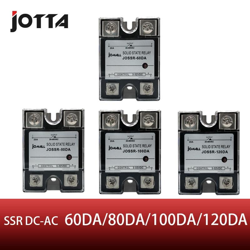 SSR -60DA  80DA 100DA 120DA DC control AC SSR Single phase Solid state relay Sale
