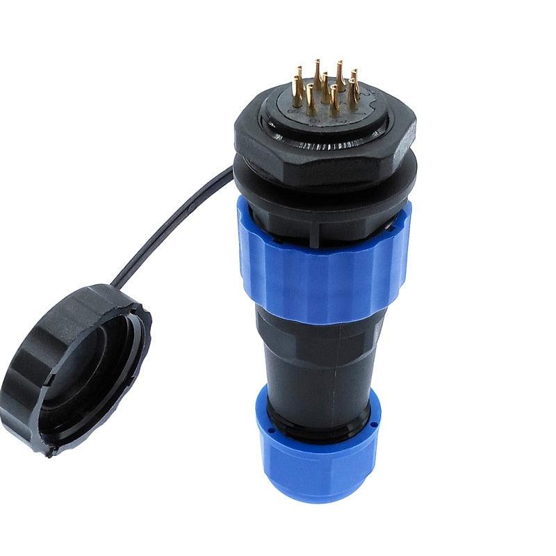 SP20 IP68 waterproof connector 1 pin 2 pin 3/4/5/6/7/8/9/10/12/14Pins connectors plug and socket Fashion