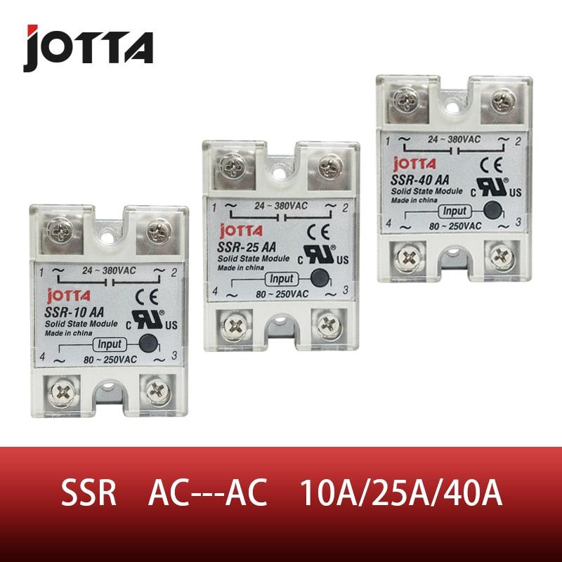 SSR AC Control AC Single Phase Solid State Relay With Plastic Cover Hot on Sale