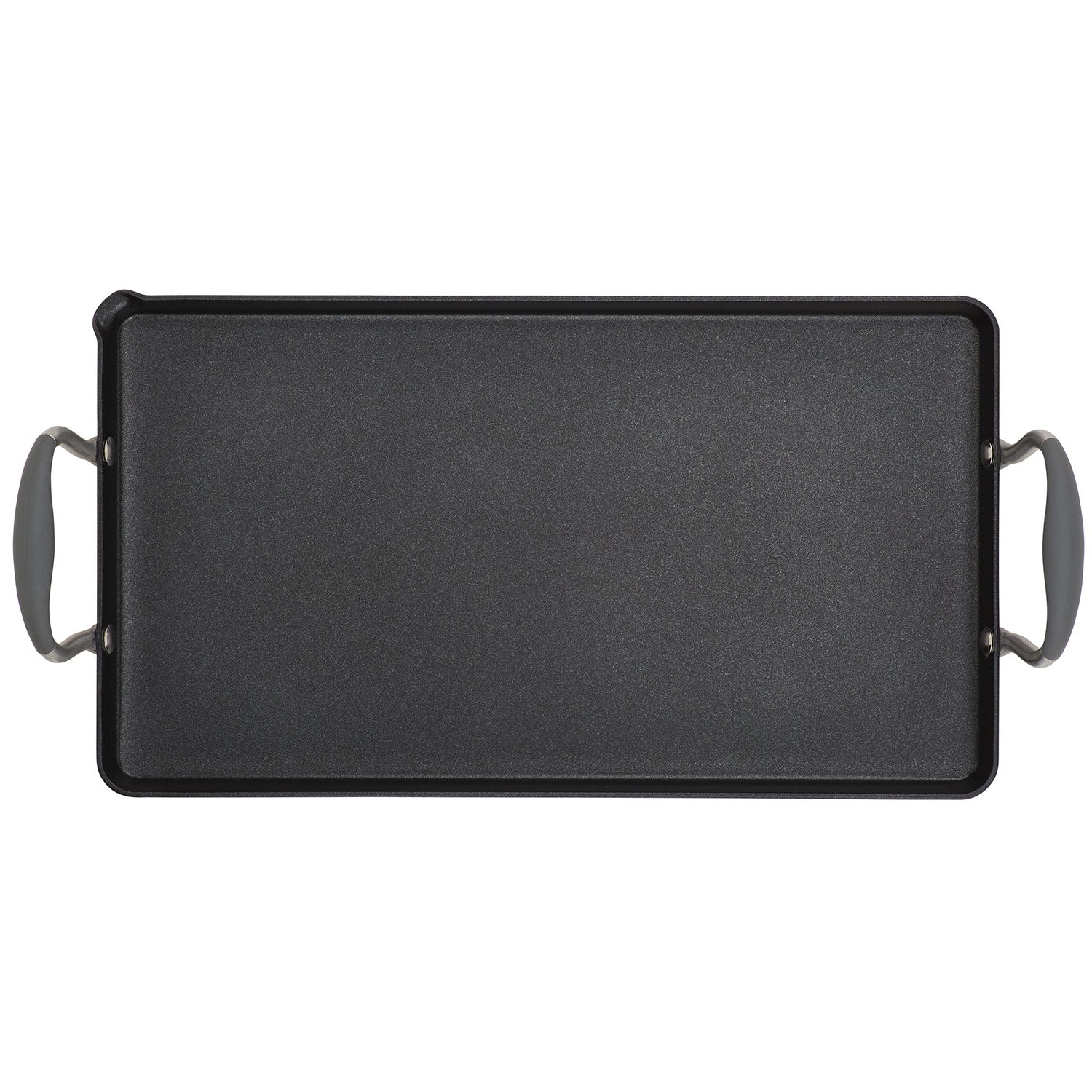 Anolon Advanced Home Hard Anodized Nonstick Double Burner Griddle with Roasting Rack, 2-Piece, Moonstone Sale