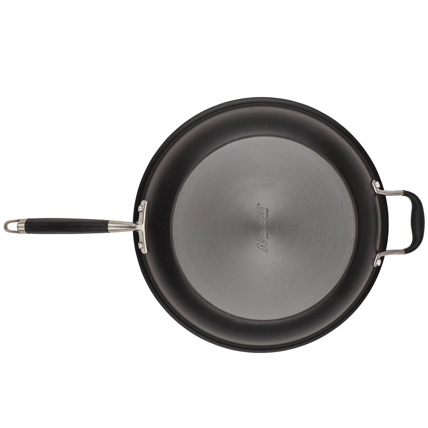 Anolon Advanced Home Hard-Anodized Nonstick Frying Pan with Helper Handle, 14.5-Inch, Onyx Discount