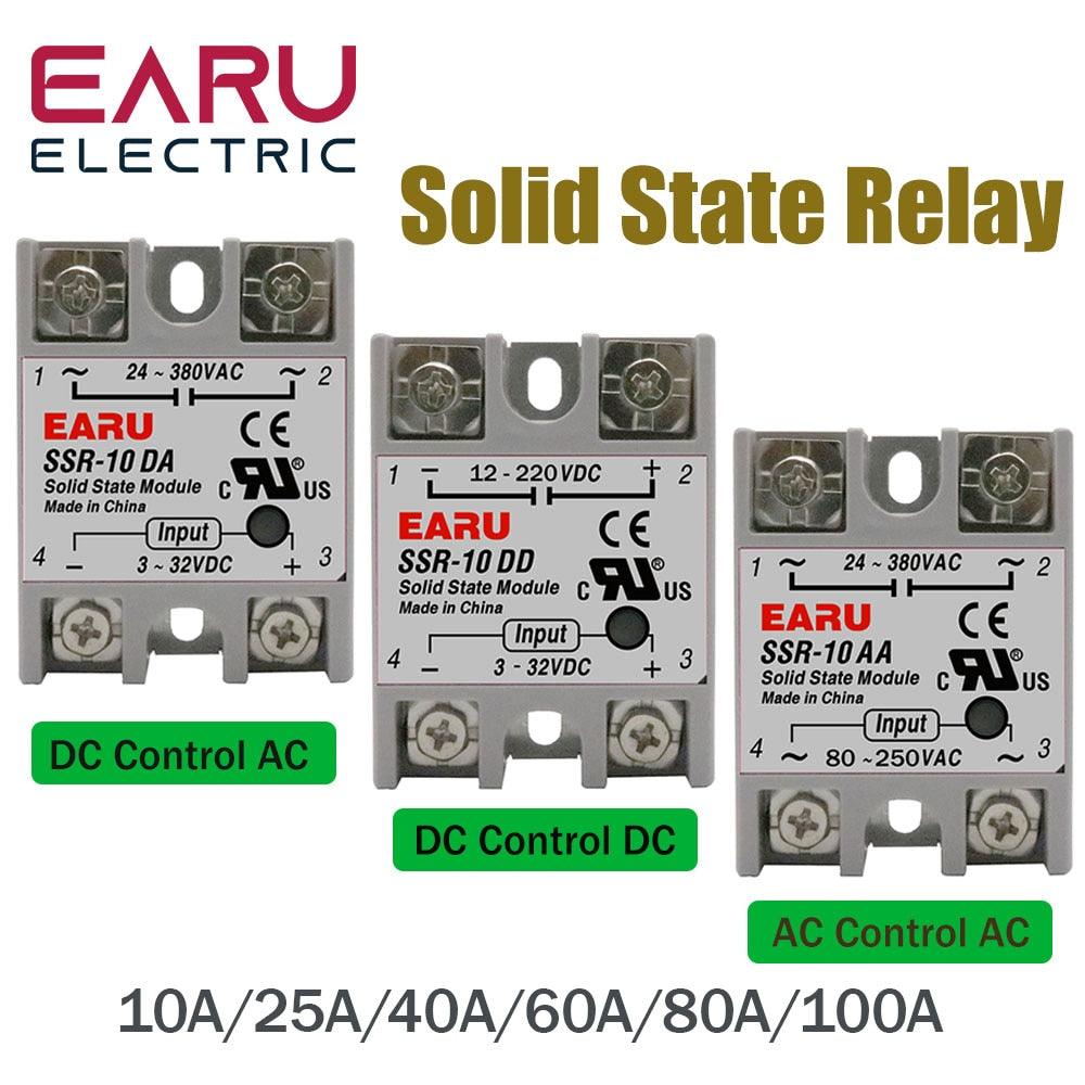 SSR-25DA SSR-40DA SSR 10A 25A 40A 60A 80A 100A Solid State Relay Discount