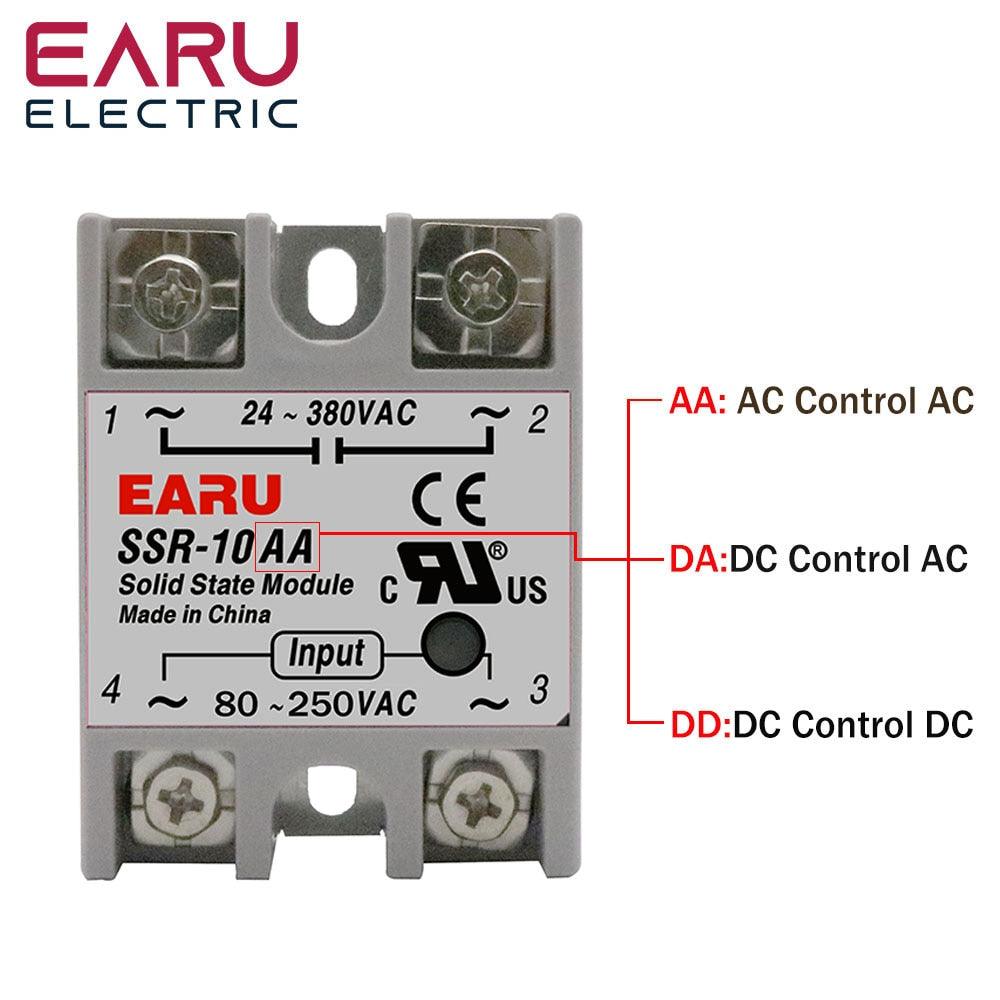 SSR-25DA SSR-40DA SSR 10A 25A 40A 60A 80A 100A Solid State Relay Discount