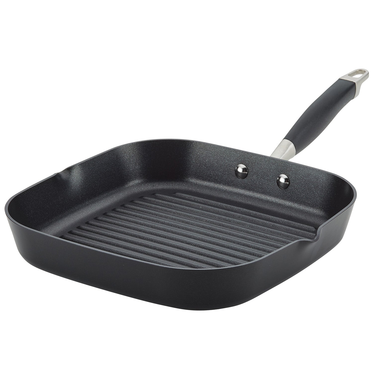 Anolon Advanced Home Hard-Anodized Nonstick Deep Square Grill Pan, 11-Inch, Onyx Discount
