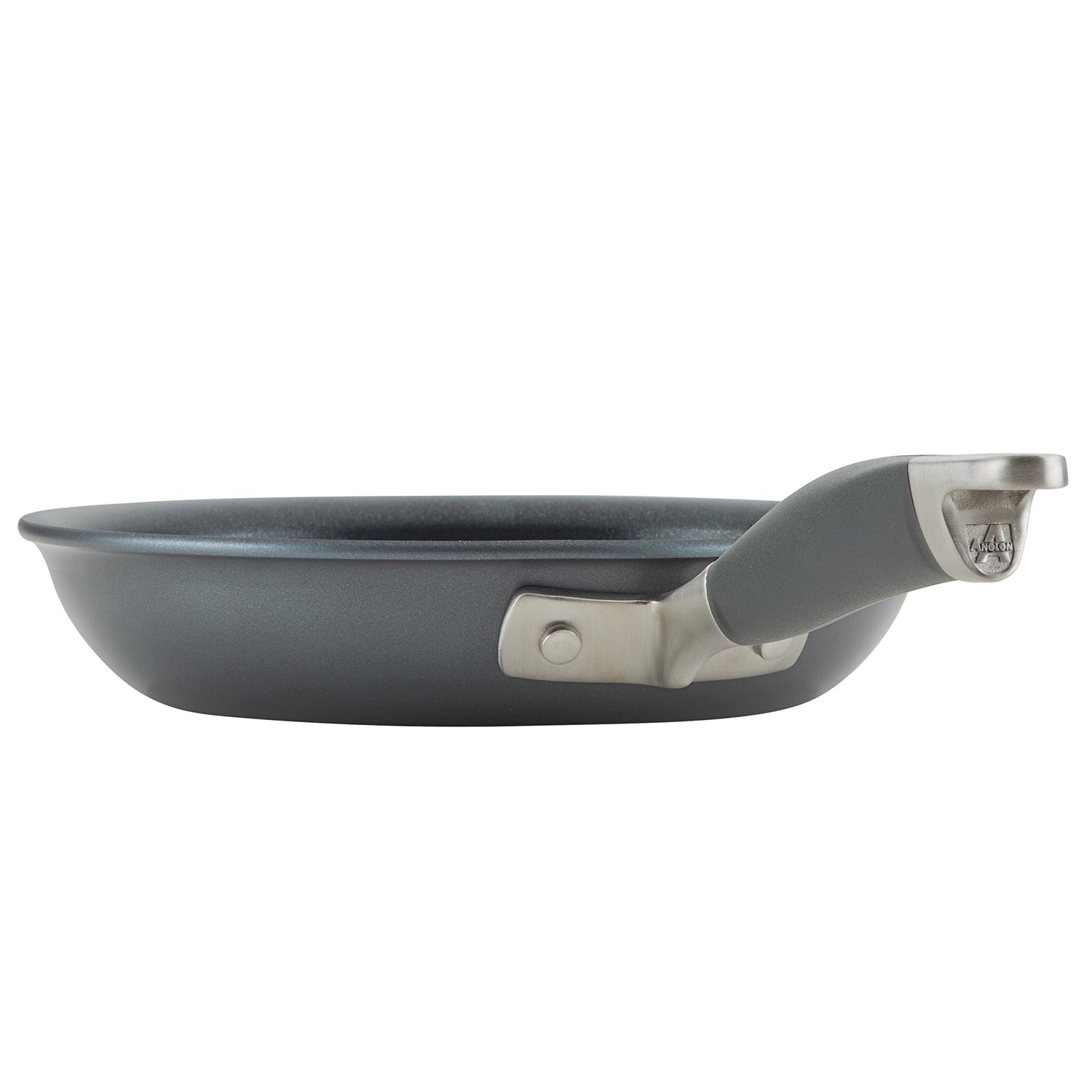 Anolon Advanced Home Hard-Anodized Nonstick Frying Pan with Helper Handle, 14.5-Inch, Moonstone Fashion