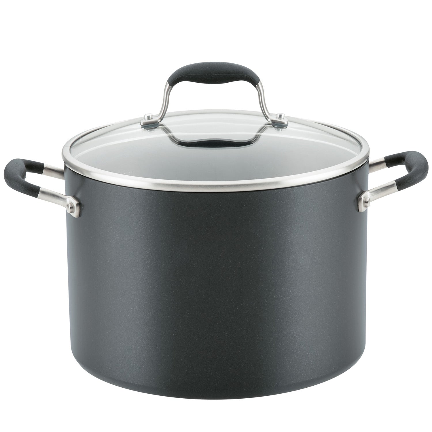 Anolon Advanced Home Hard-Anodized Nonstick Stockpot with Lid, 10-Quart, Onyx Online now