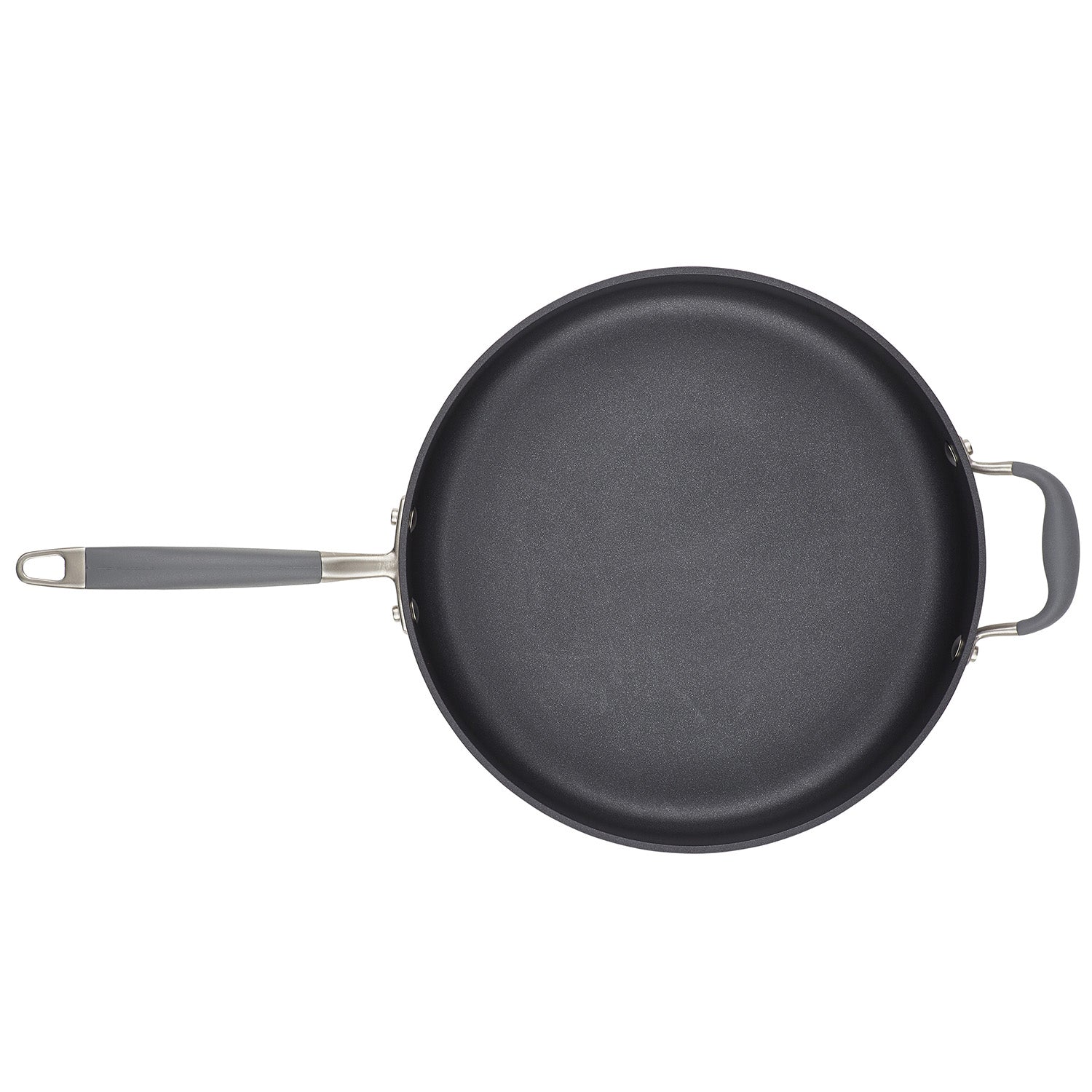 Anolon Advanced Home Hard-Anodized Nonstick Saute Pan with Helper Handle and Lid, 5-Quart, Moonstone Sale