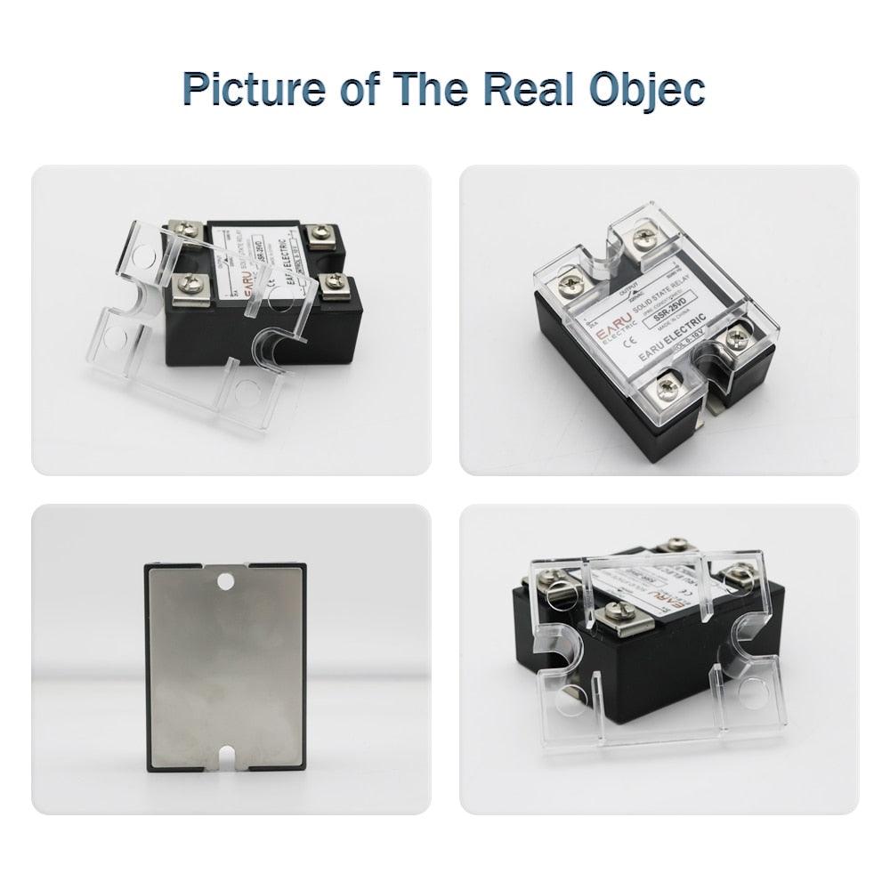 SSR-10VD SSR-40VD SSR 25A 80A 100A Single Phase Solid State Relay Voltage Regulator Module Input 0-10V Output 220VAC Radiator Online Sale