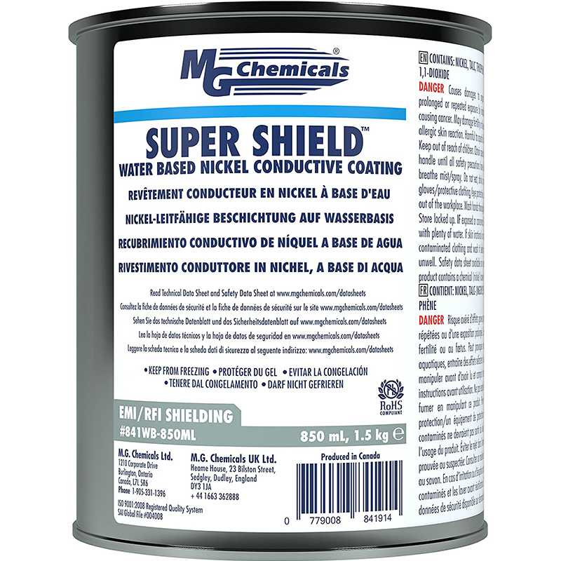Mg Chemicals 841WB-850ML Super Shield Water Based Nickel Conductive Coating Online now