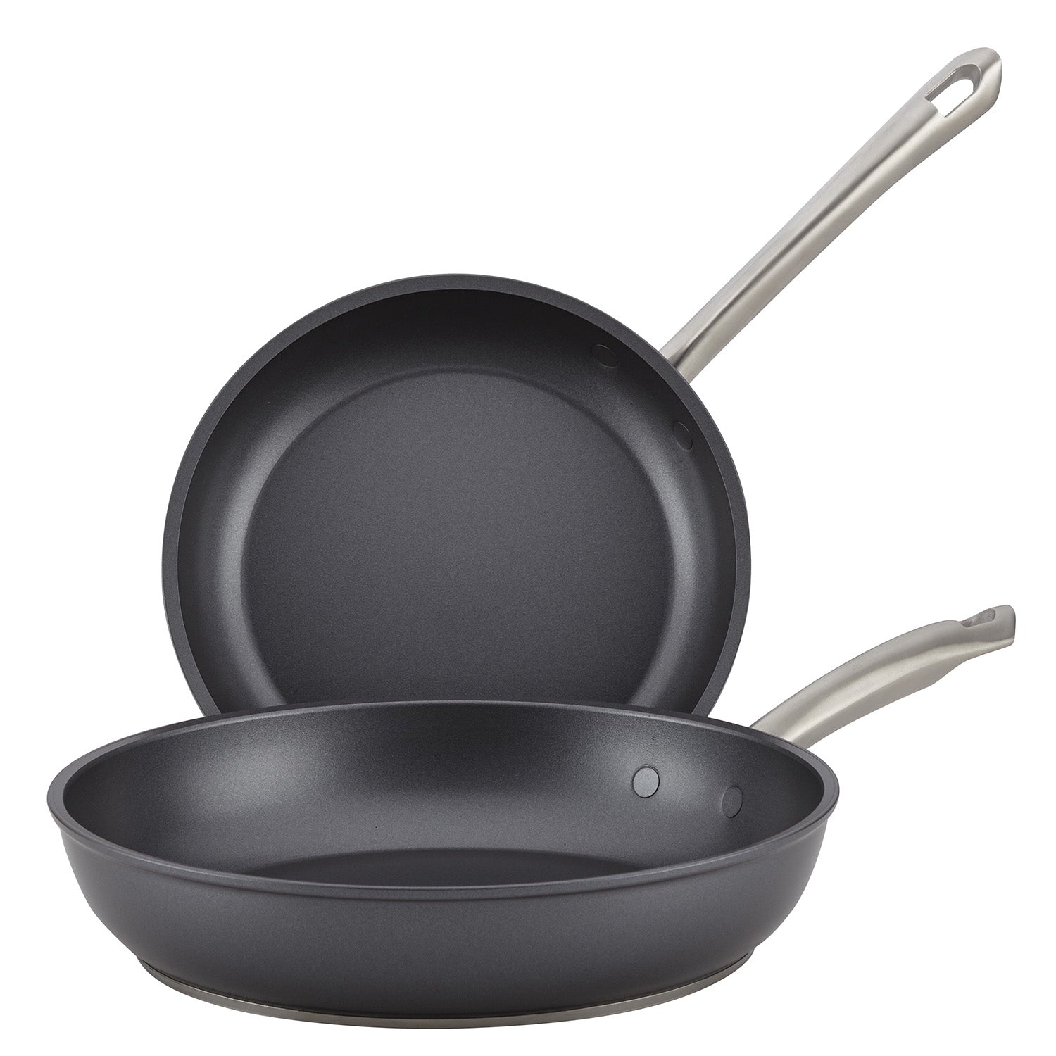 Anolon Accolade Hard Anodized Nonstick 8″ and 10″ Frying Pan Set, 2-Piece, Gray Fashion