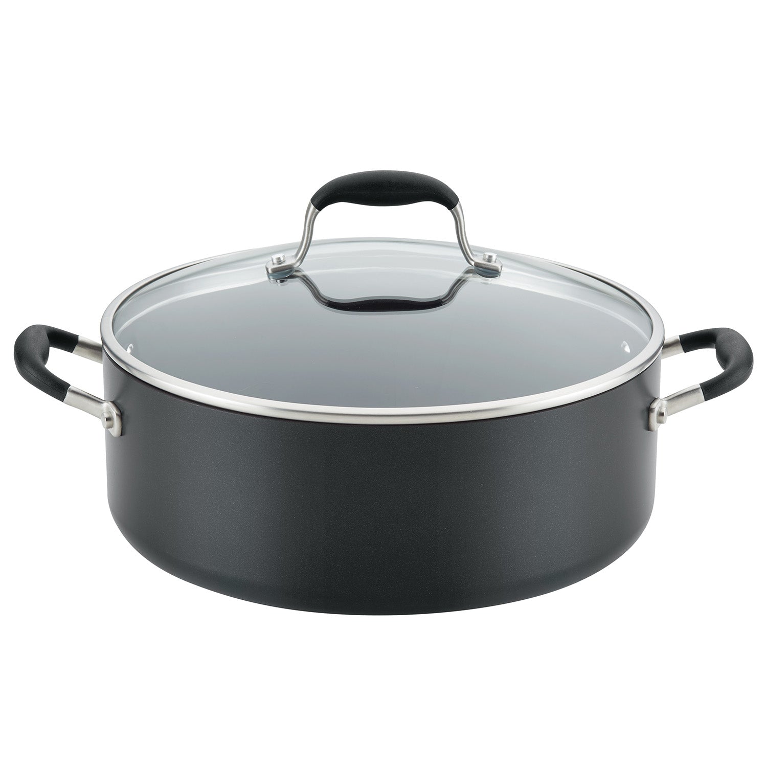 Anolon Advanced Home Hard-Anodized Nonstick Wide Stockpot with Lid, 7.5-Quart, Onyx Sale