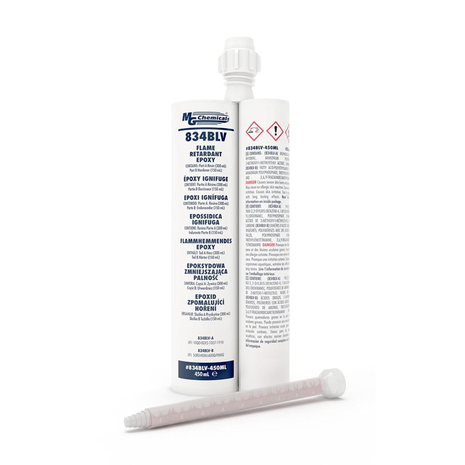 MG Chemicals 834BLV-450ML Flame Retardant Epoxy, 2-Part Dual Cartridge, 450 mL Hot on Sale