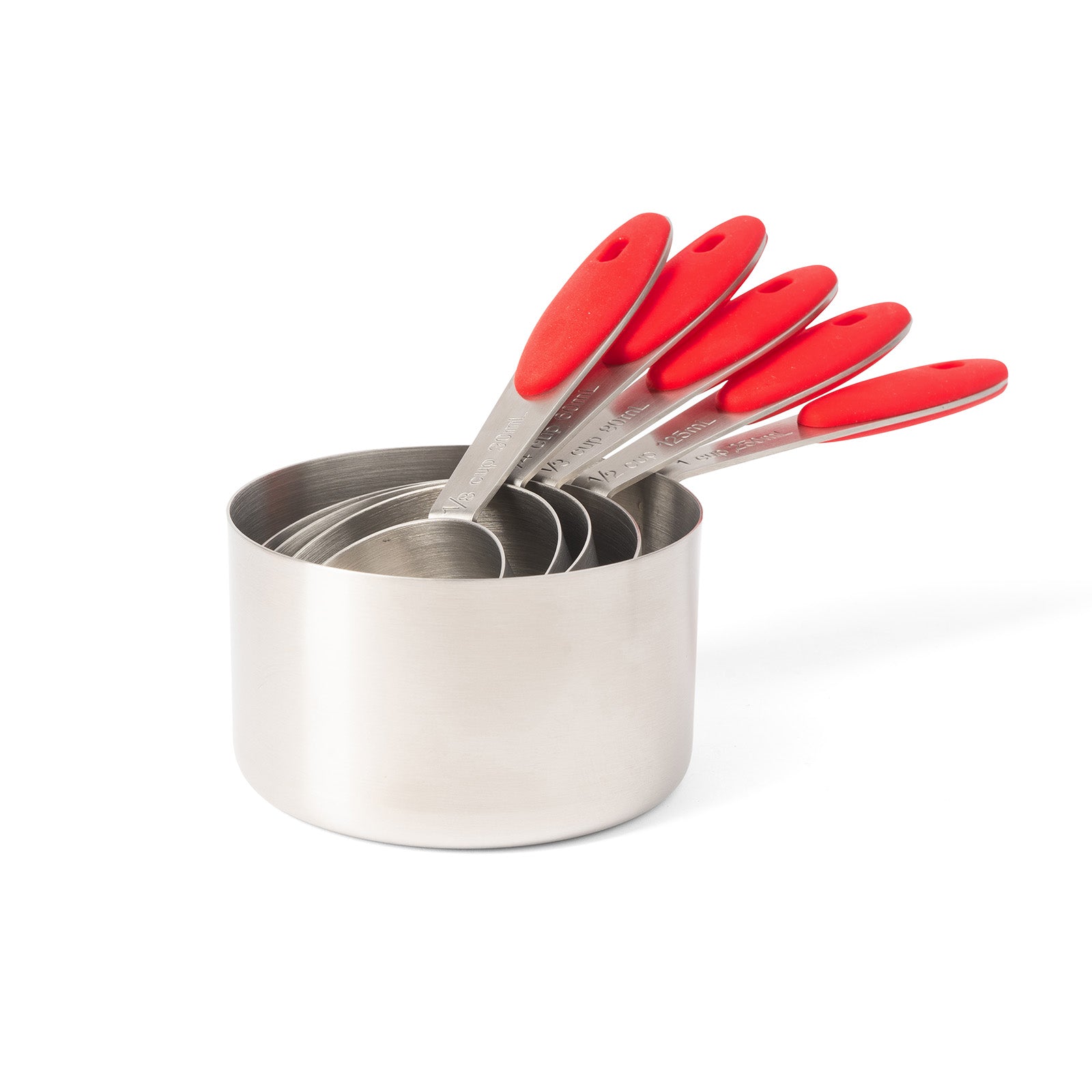 Betty Crocker 5 Piece Stainless Steel Measuring Cups Set on Sale