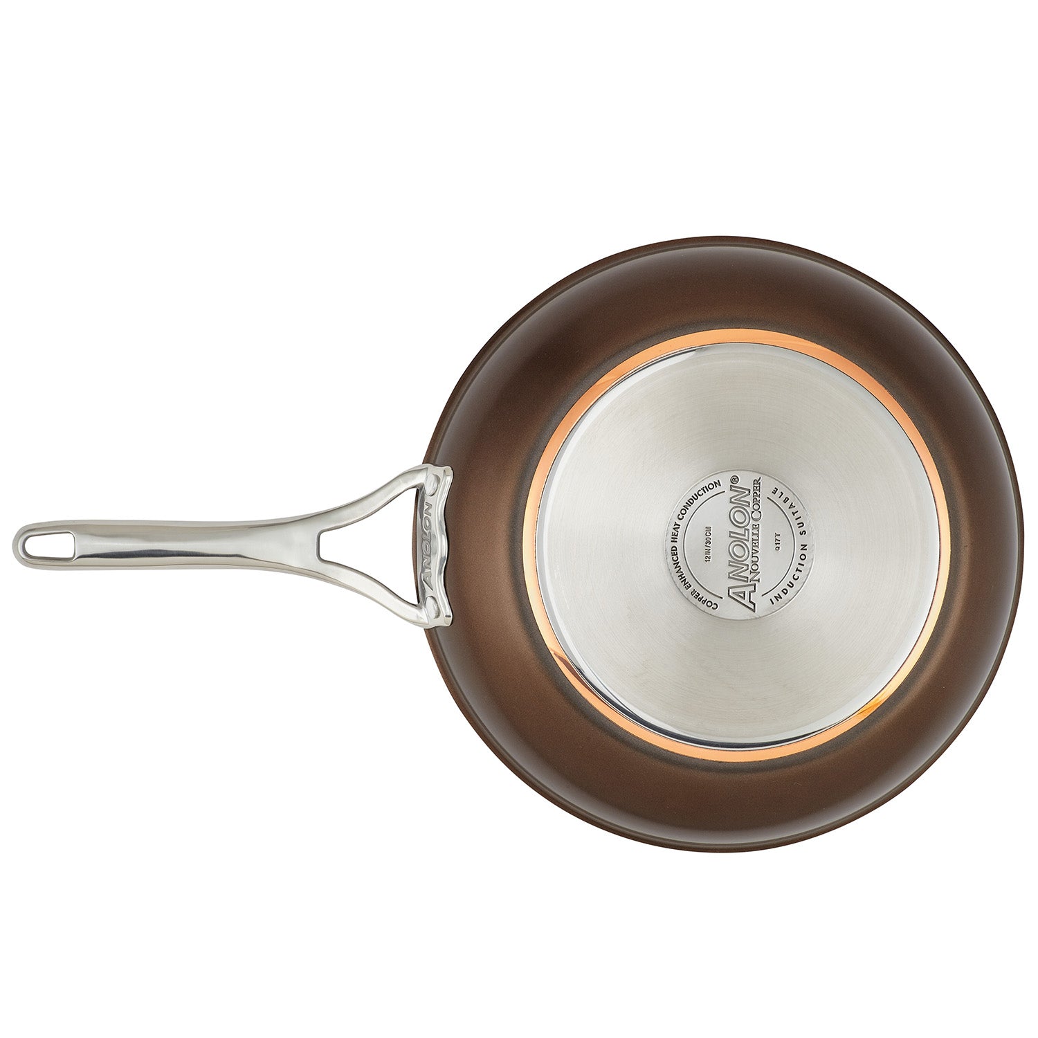 Anolon Nouvelle Copper Luxe Hard-Anodized Nonstick Frying Pan Set, 2-Piece, Sable Online now
