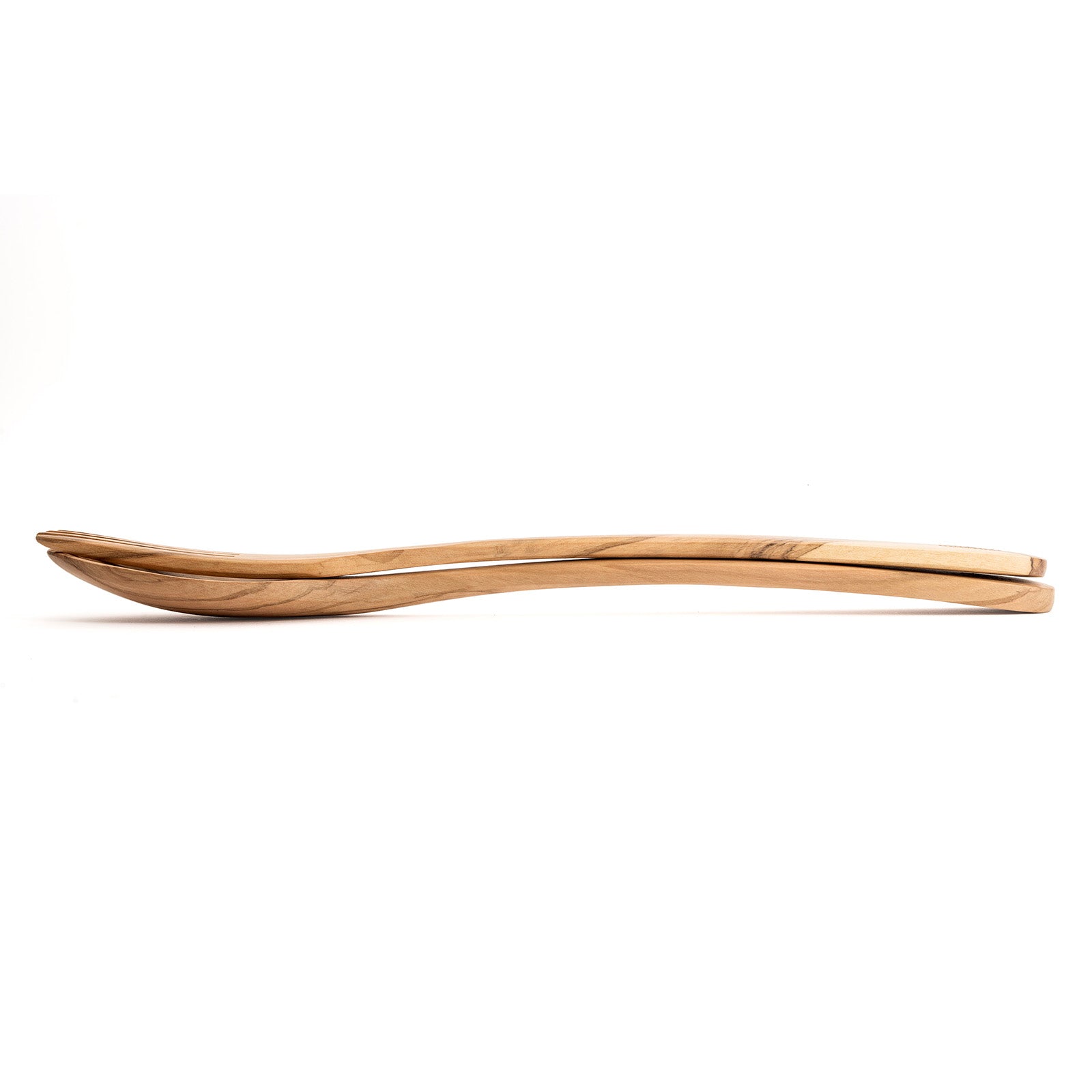 Berard Handcrafted Olive Wood 2 Piece Salad Serving Set, 14 Inch Supply