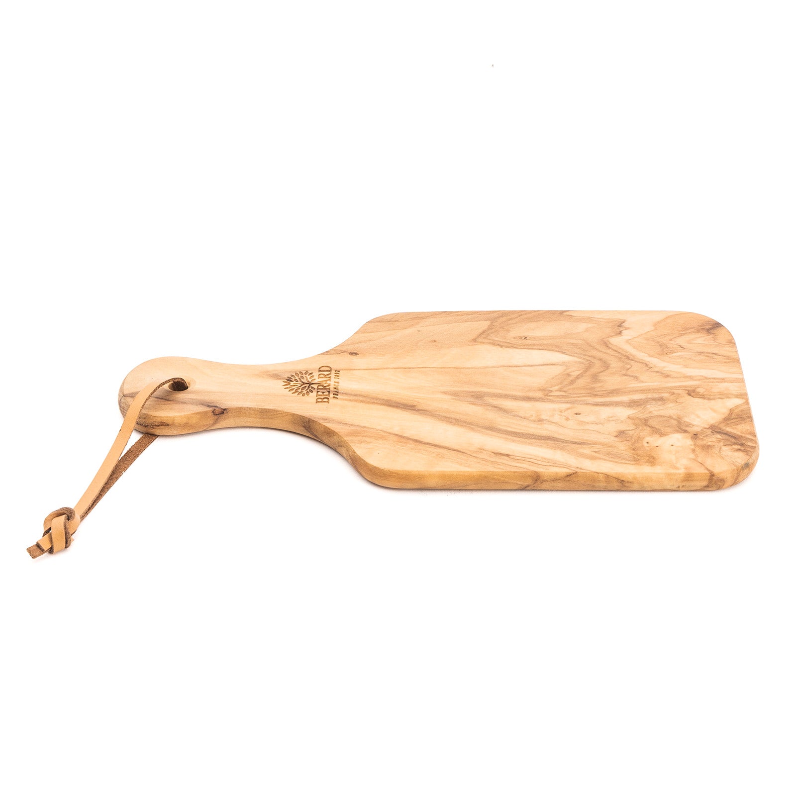 Berard Olivewood Handcrafted 11-Inch Cutting Board with Handle Supply