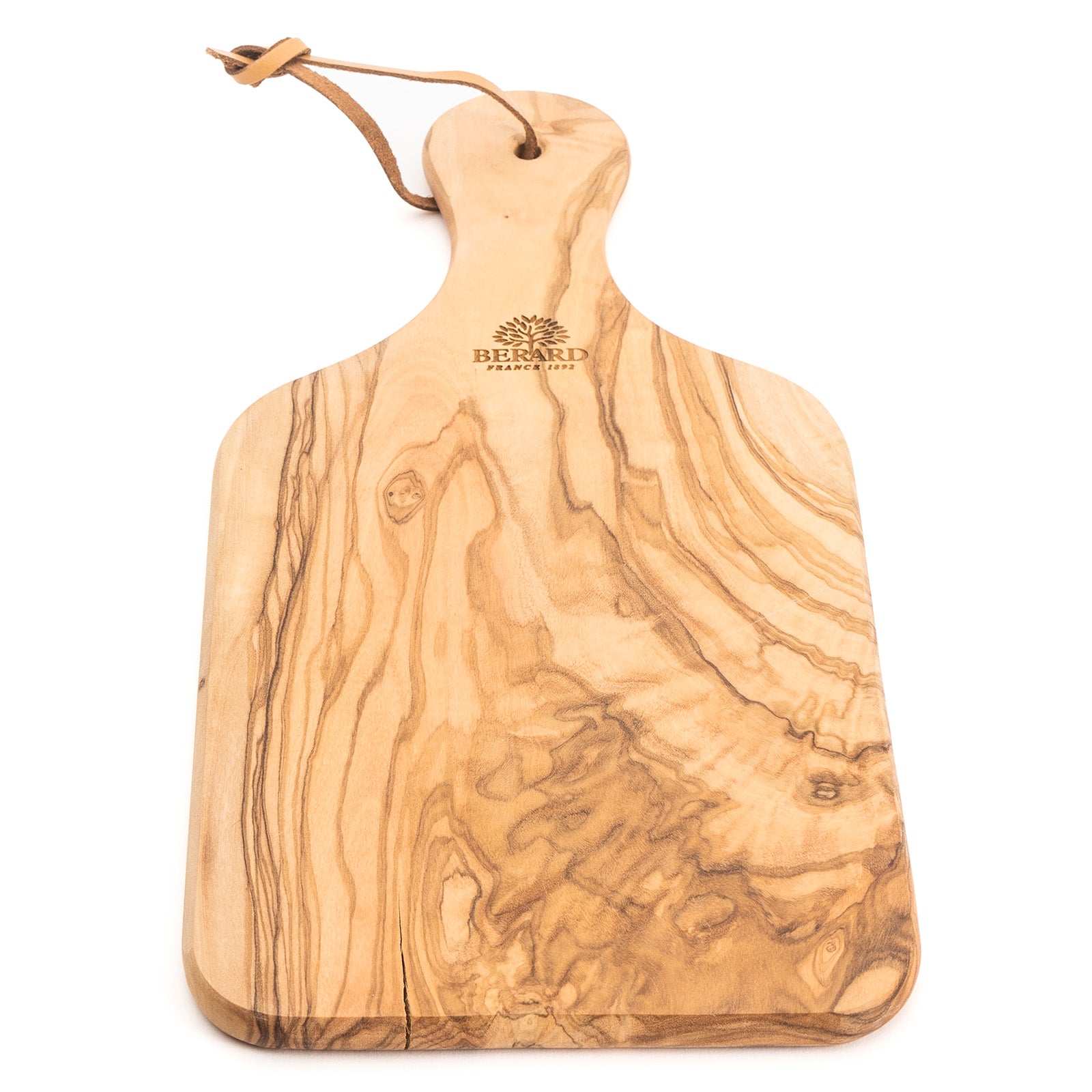 Berard Olivewood Handcrafted 11-Inch Cutting Board with Handle Supply