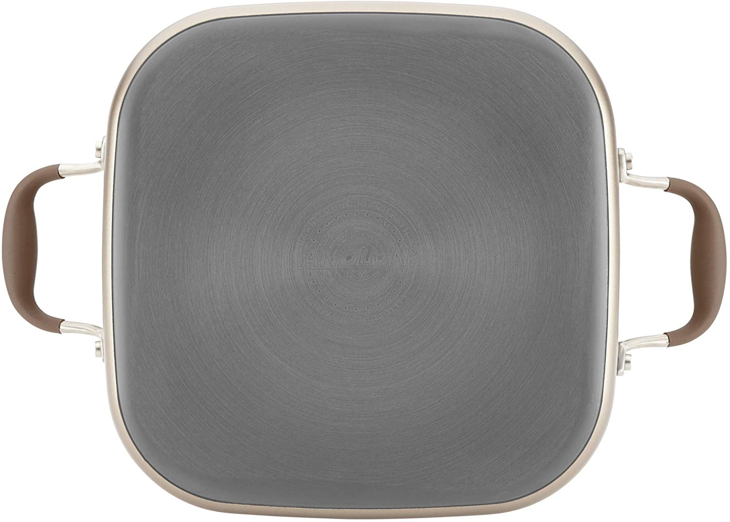 Anolon Advanced Umber Hard-Anodized Nonstick 7-Quart Covered Square Dutch Oven Online Hot Sale