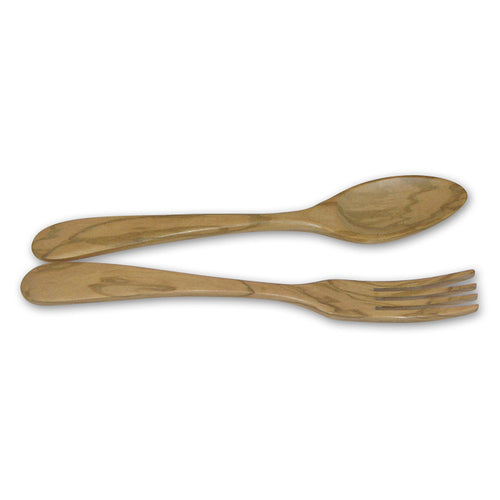 Berard Contour 12-Inch Olive Wood Salad Servers, 2 Piece Set Online