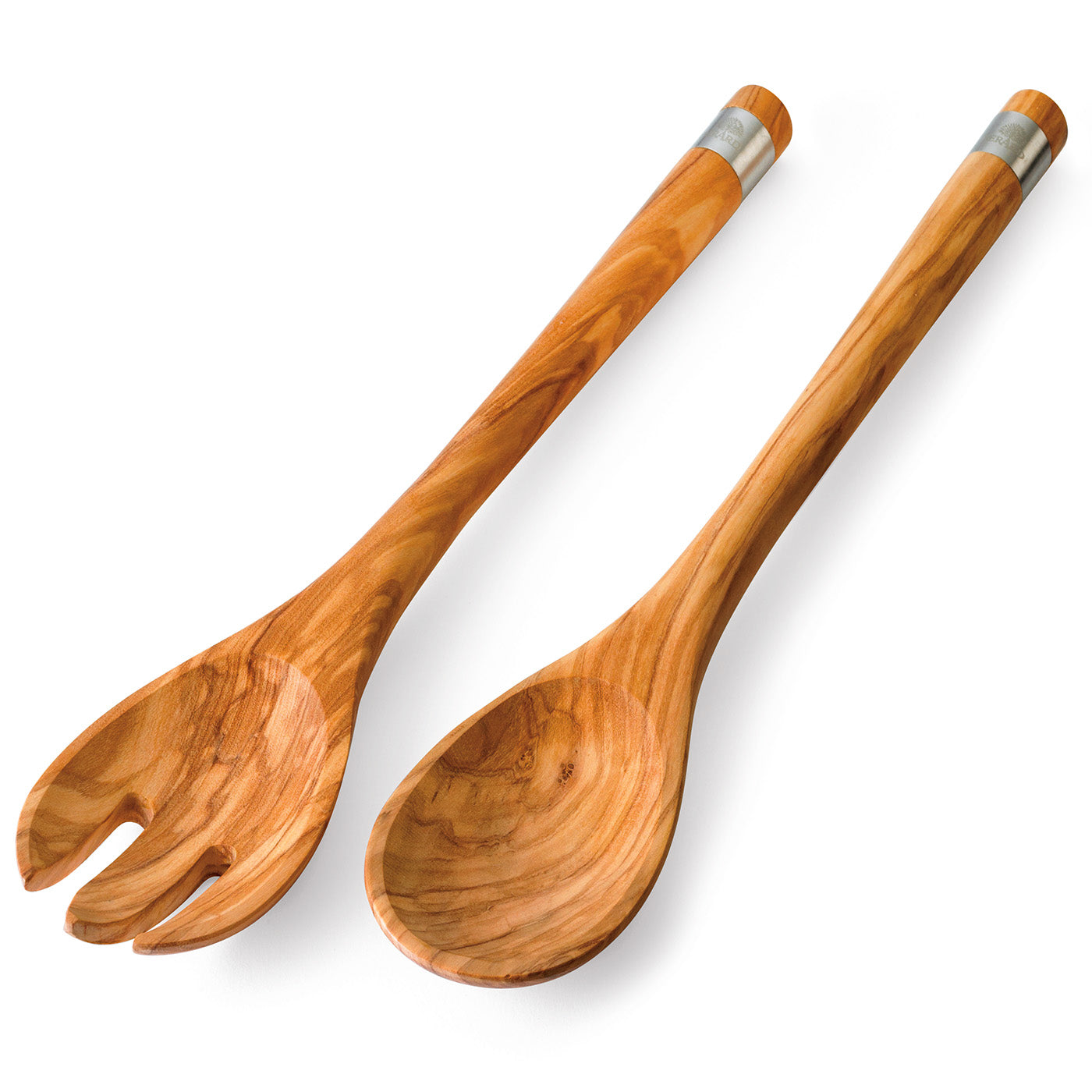 Berard France Olive Wood Handcrafted 2 Piece Salad Server Set Discount