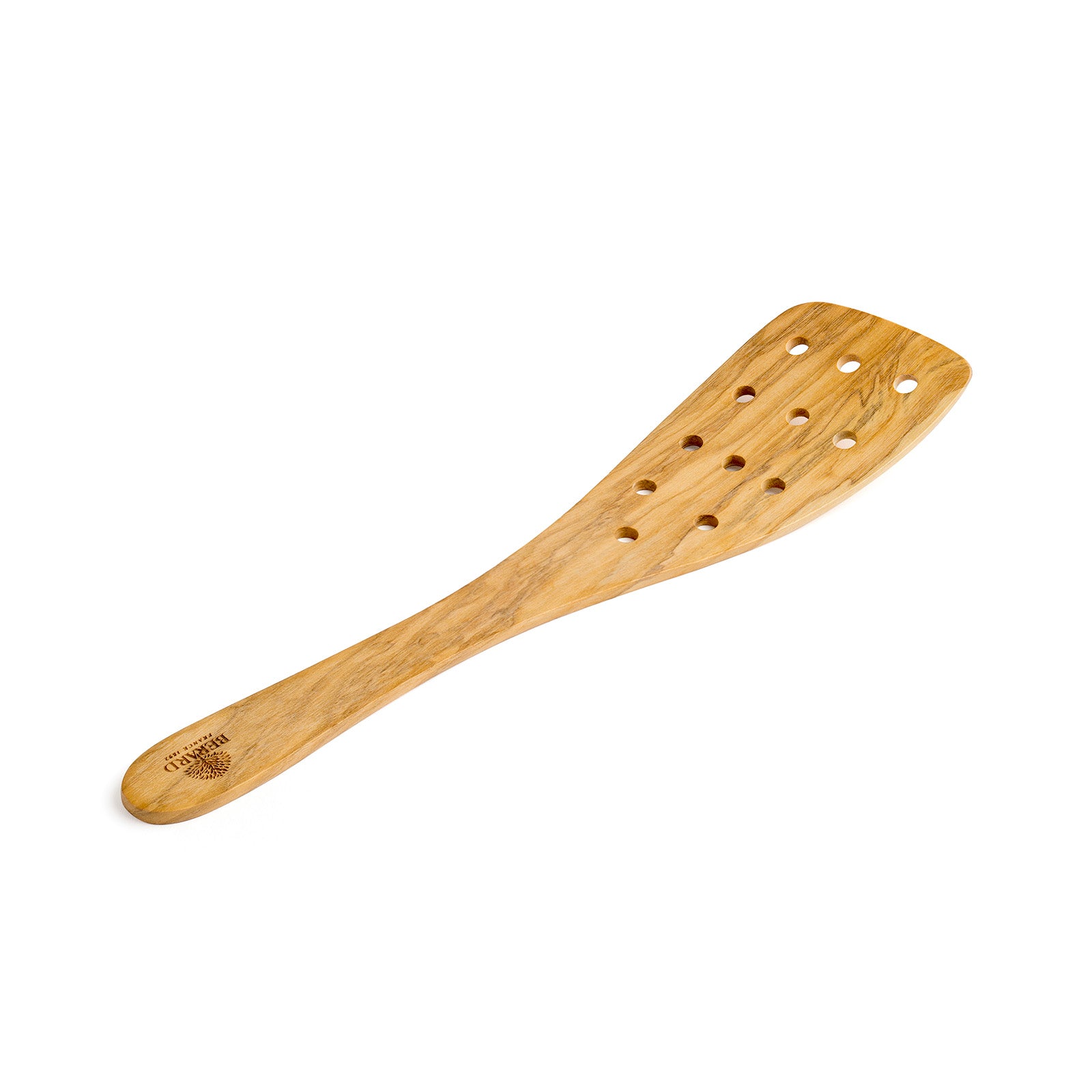 Berard Handcrafted Olive Wood 12 Inch Curved Slotted Spatula Sale