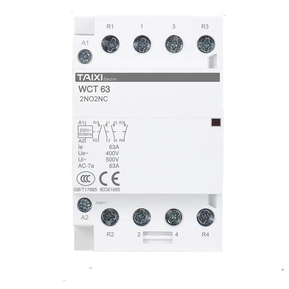 TAIXI- Household 25A to 63A DIN Rail Installation Modular AC Contactor Online Hot Sale