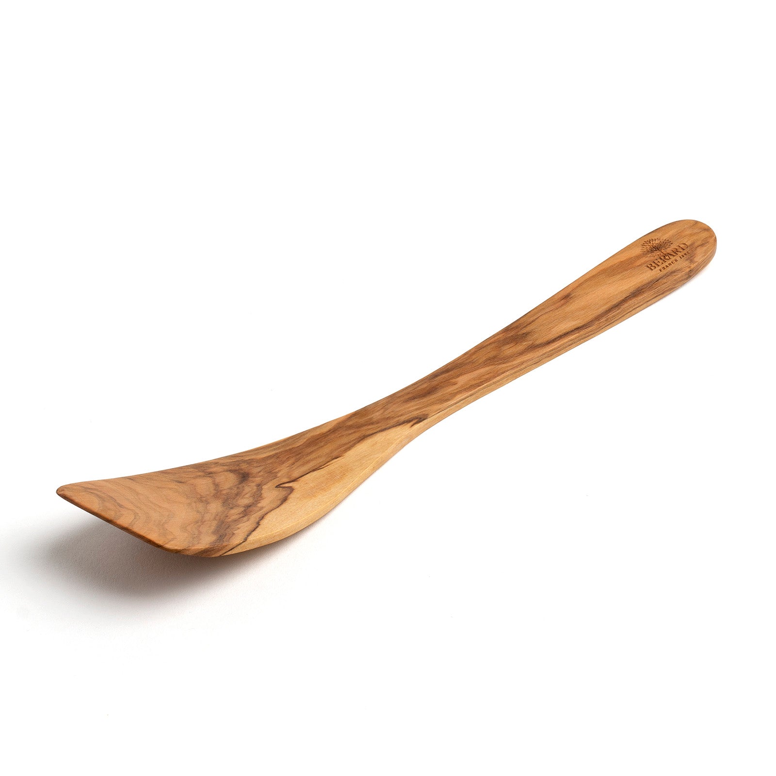 Berard Handcrafted Olive Wood 12 Inch Curved Spatula on Sale