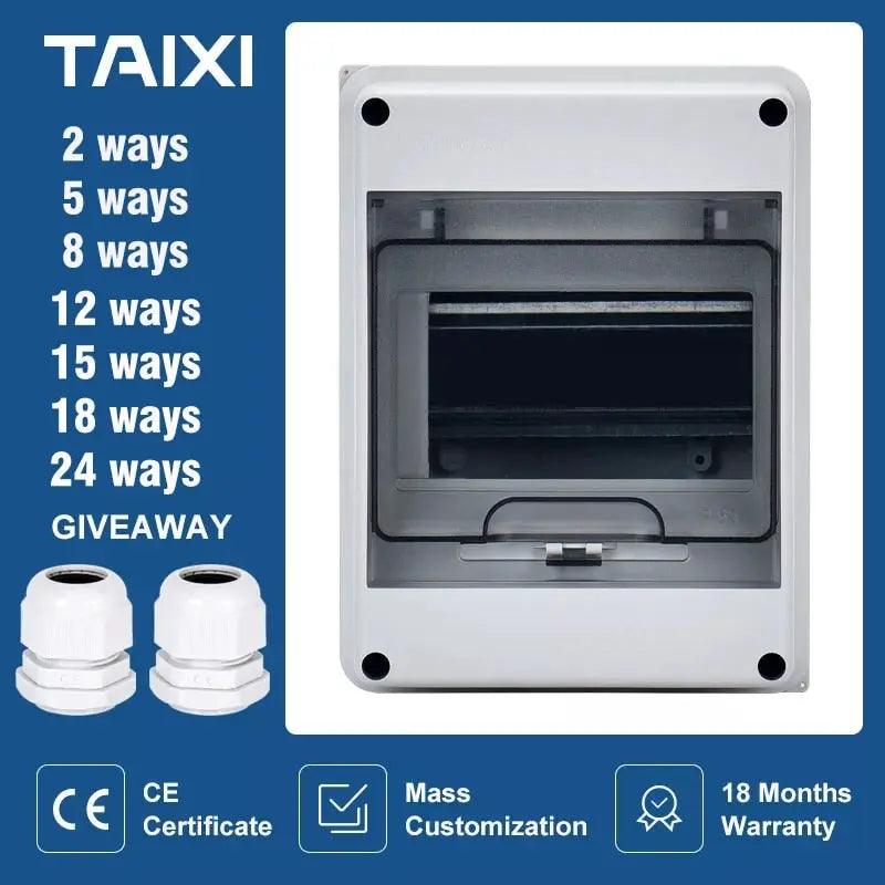 TAIXI- 2/5/8/12/15/18/24 Ways Outdoor IP65 Electrical Distribution Box on Sale