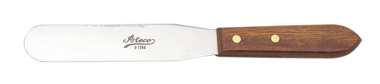 Ateco Natural Wood Medium Sized Straight Icing Spatula, 6 Inch Sale