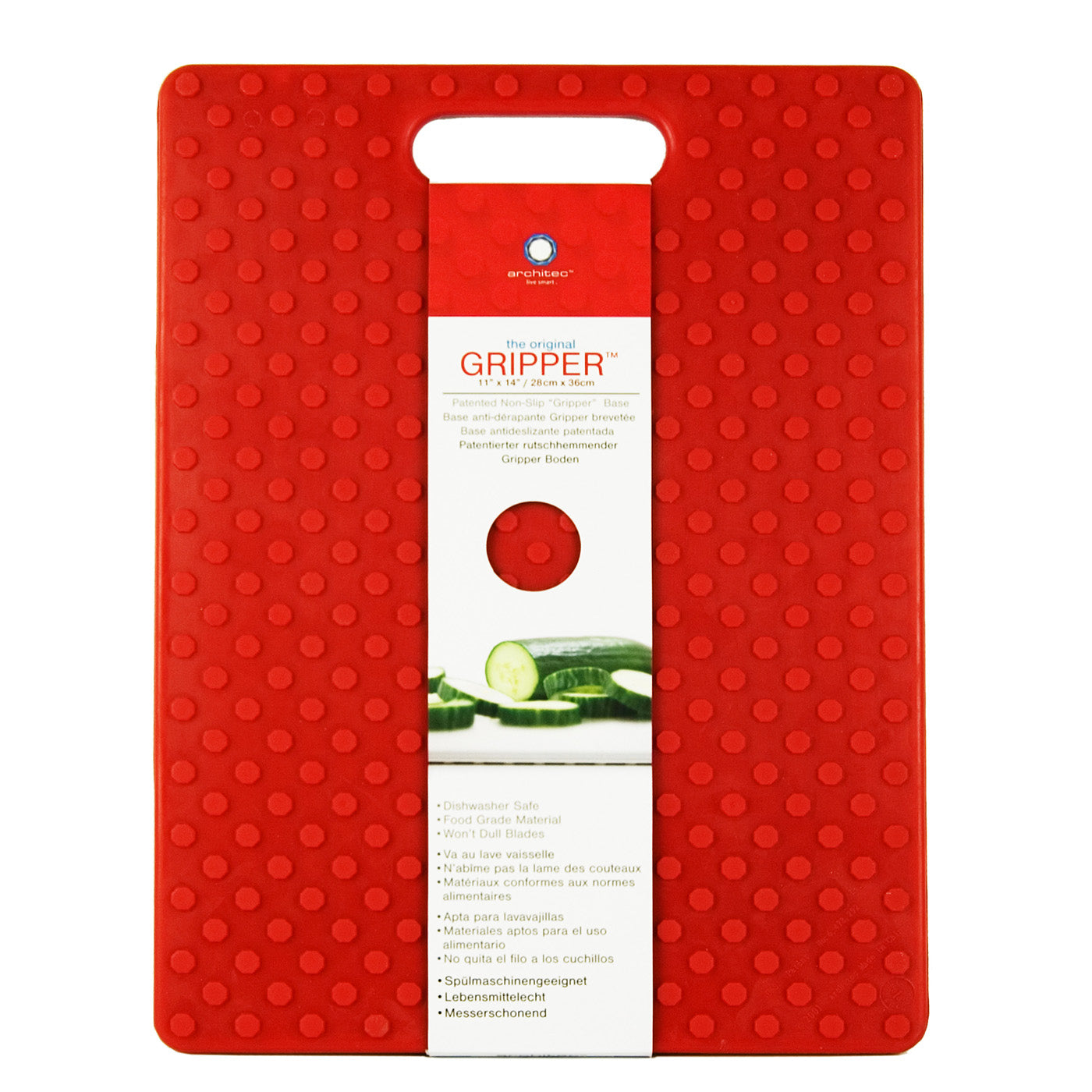 Architec Original Gripper Cutting Board, 11″ X 14″, Red Online Hot Sale