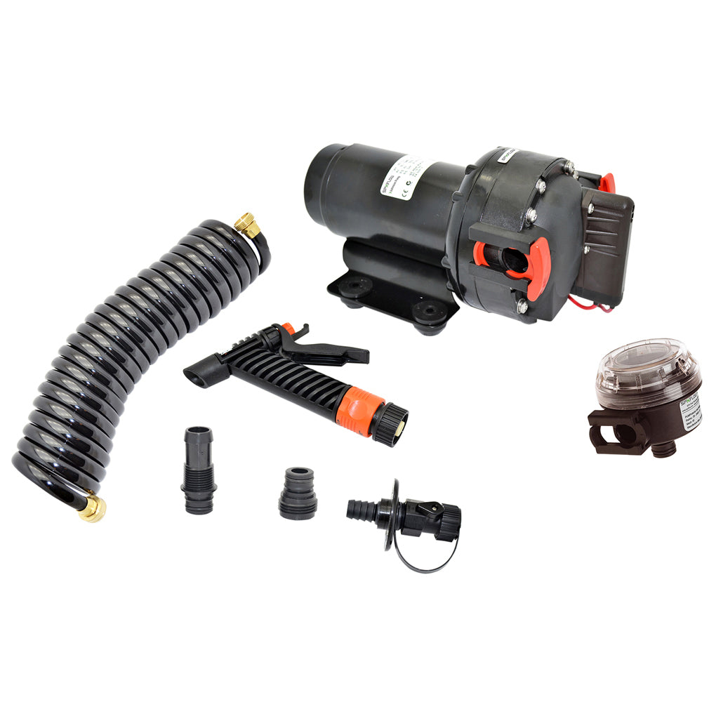 Johnson Pump Aqua Jet 5.2 GPH Washdown Pump Kit w/Hose – 12V [64534] Discount