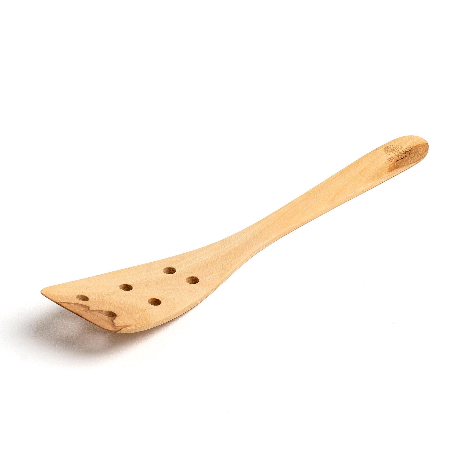 Berard Contour Olive Wood Curved Slotted Spatula, 12-Inch Supply