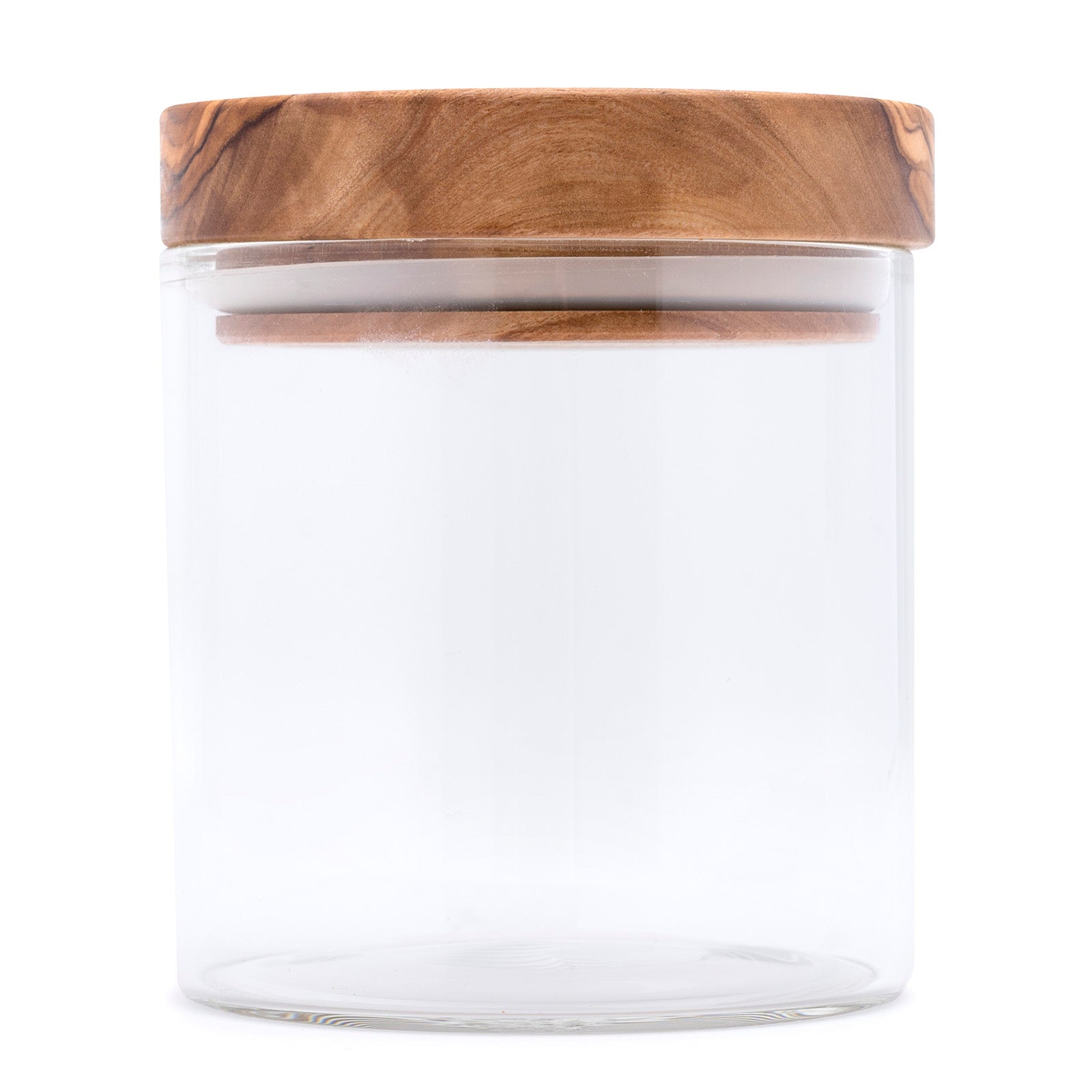 Berard Glass Storage Jar With Olive Wood Lid, 13.5-ounce Online Sale
