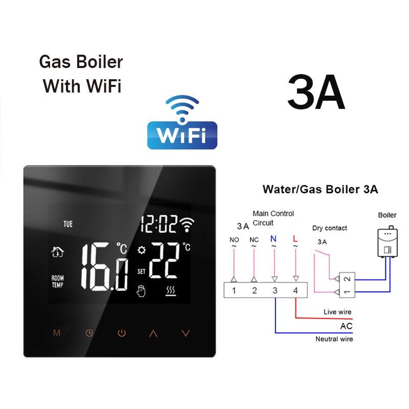 Tuya WiFi Smart Thermostat Electric Floor Heating TRV Water Gas Boiler Temperature Voice Remote Controller for Google Home Alexa Online now