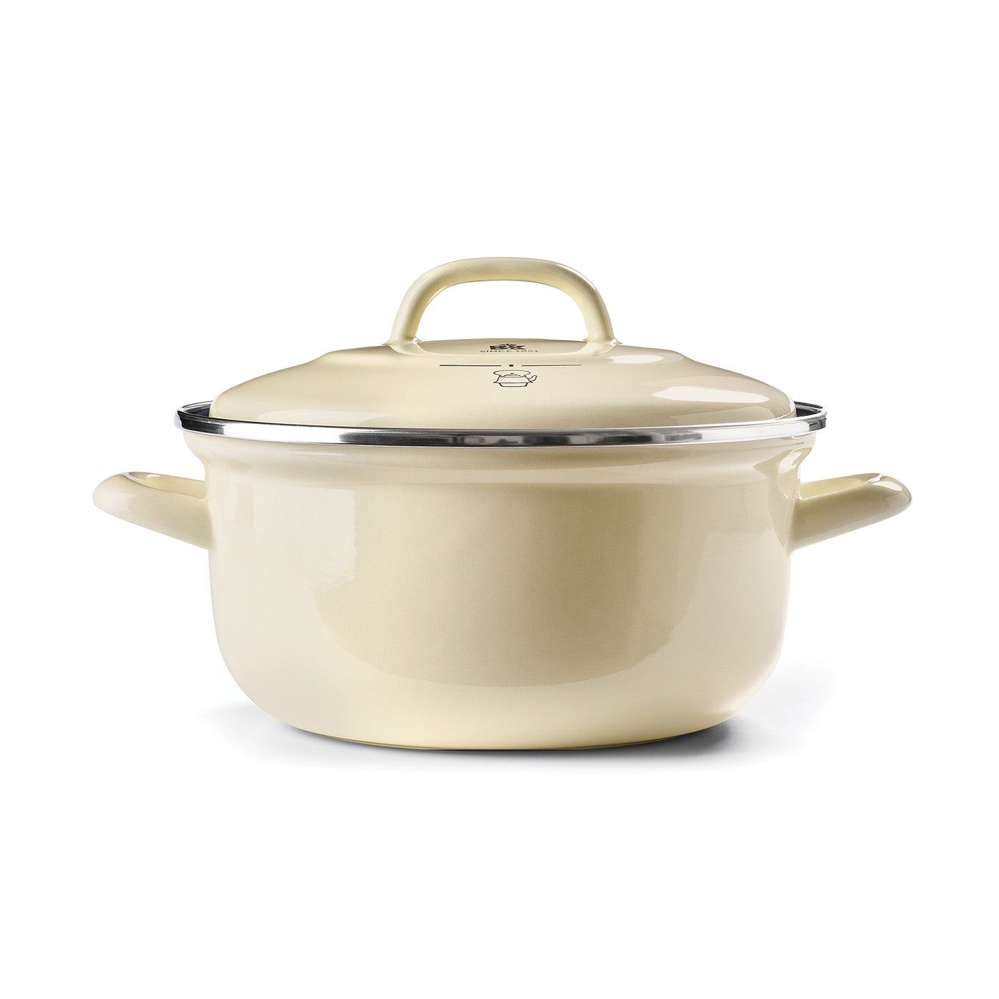BK Cookware Dutch Oven, Made in Germany, 3.5 Quart, Cream Hot on Sale