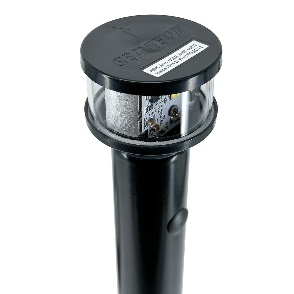 Seaview Round LED Combo Masthead – Black – All Round Light Bar Top [LTBLED12BLK] on Sale