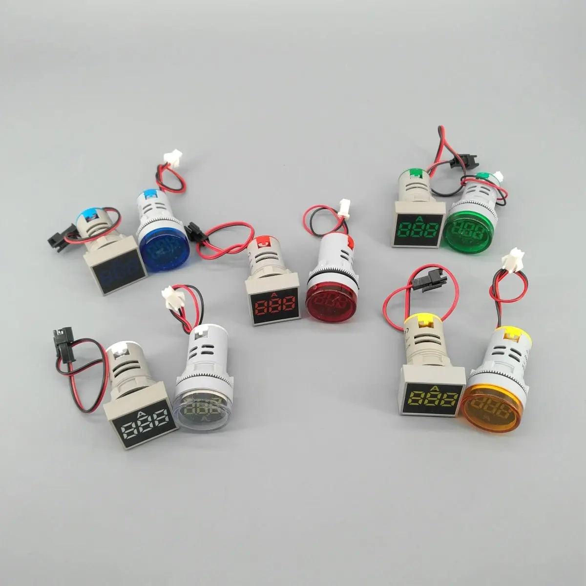 TOMZN- 22MM LED Digital Ampere Meter 0-100A / Multicolor Optional Online now