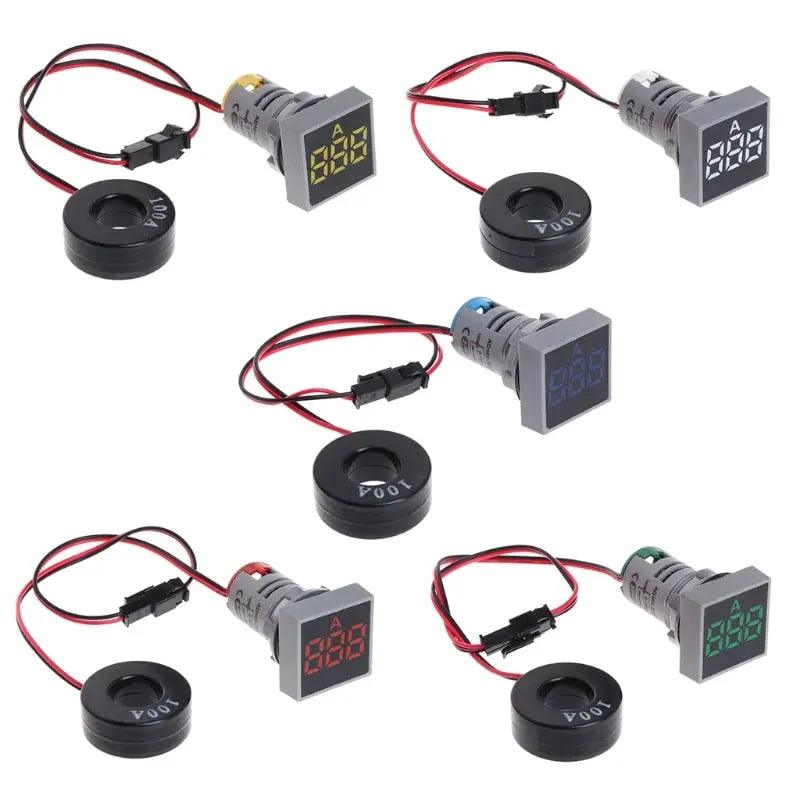 TOMZN- 22MM LED Digital Ampere Meter 0-100A / Multicolor Optional Online now