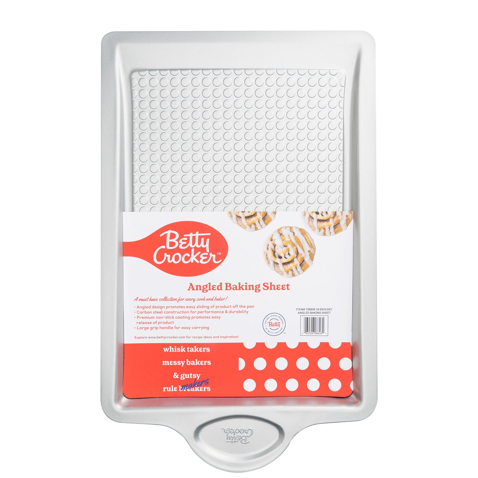 Betty Crocker Carbon Steel Easy Slide 20.5 x 12.75 x 1 Inch Baking Sheet Online now