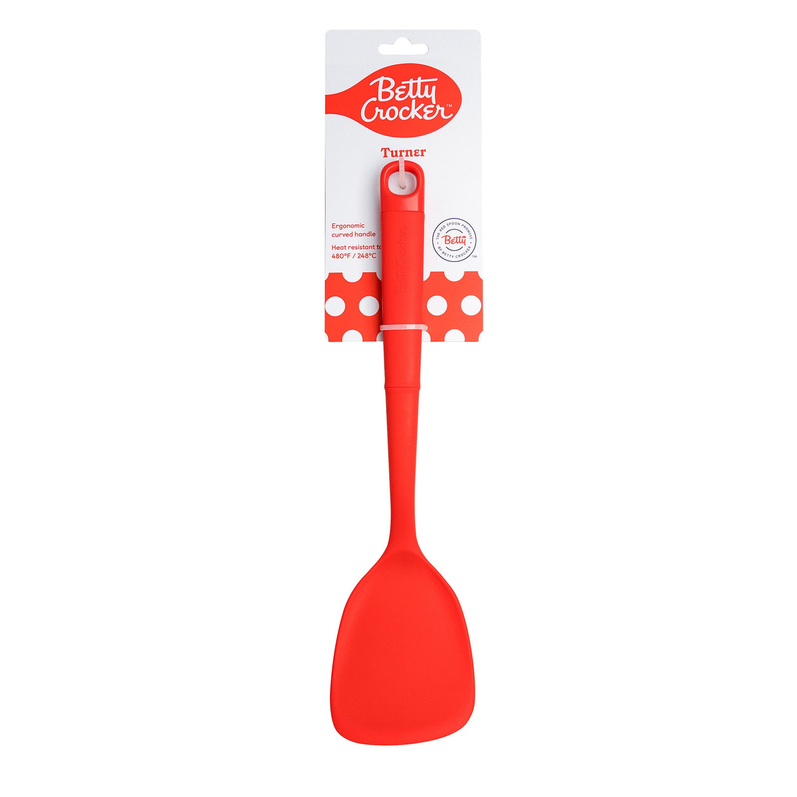 Betty Crocker Silicone 14 Inch Turner, Red Discount